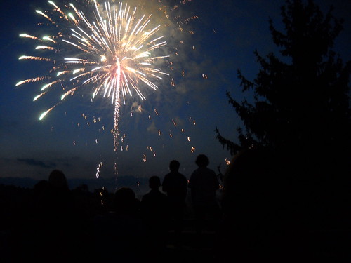 Fireworks at the final campfire of Camp Fantastic 2010